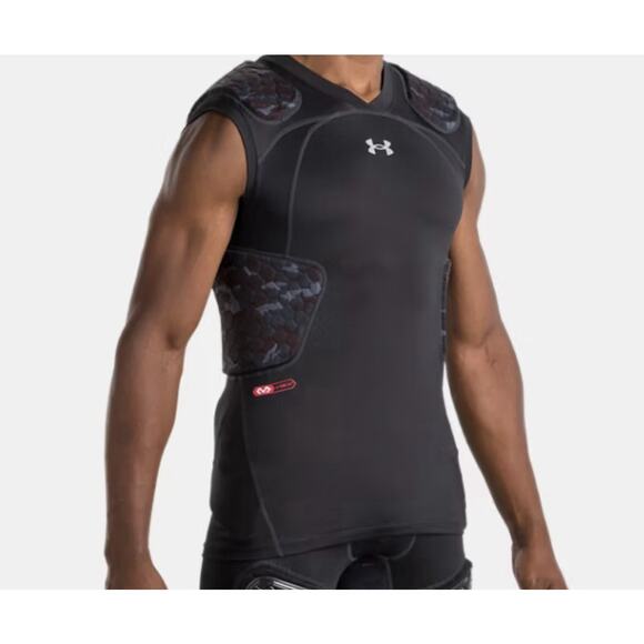 Under Armour Game Day Armour Camo 5-Pad Top – Size Large, Compression Protection - Picture 1 of 10